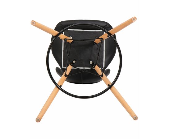 Стул барный DOBRIN BUTTERFLY BAR, ножки светлый бук, цвет чёрный, Вариант: ножки светлый бук, цвет чёрный, изображение 7 | Интернет магазин мебели и декора LifeDekor