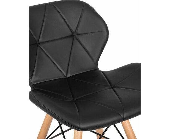 Стул барный DOBRIN BUTTERFLY BAR, ножки светлый бук, цвет чёрный, Вариант: ножки светлый бук, цвет чёрный, изображение 8 | Интернет магазин мебели и декора LifeDekor