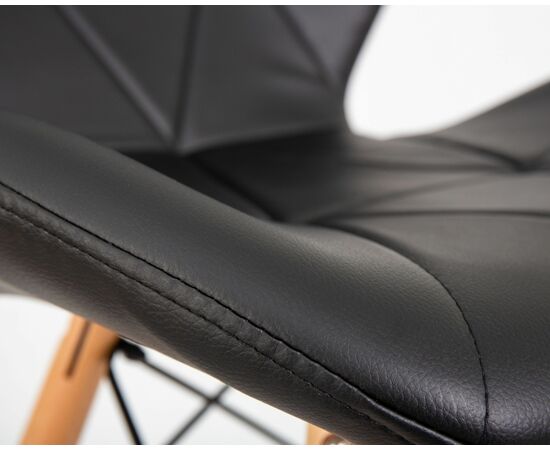 Стул барный DOBRIN BUTTERFLY BAR, ножки светлый бук, цвет чёрный, Вариант: ножки светлый бук, цвет чёрный, изображение 10 | Интернет магазин мебели и декора LifeDekor