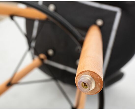 Стул барный DOBRIN BUTTERFLY BAR, ножки светлый бук, цвет чёрный, Вариант: ножки светлый бук, цвет чёрный, изображение 13 | Интернет магазин мебели и декора LifeDekor