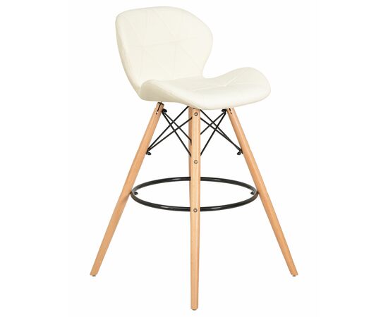 Стул барный DOBRIN BUTTERFLY BAR, ножки светлый бук, цвет кремовый, Вариант: ножки светлый бук, цвет кремовый | Интернет магазин мебели и декора LifeDekor