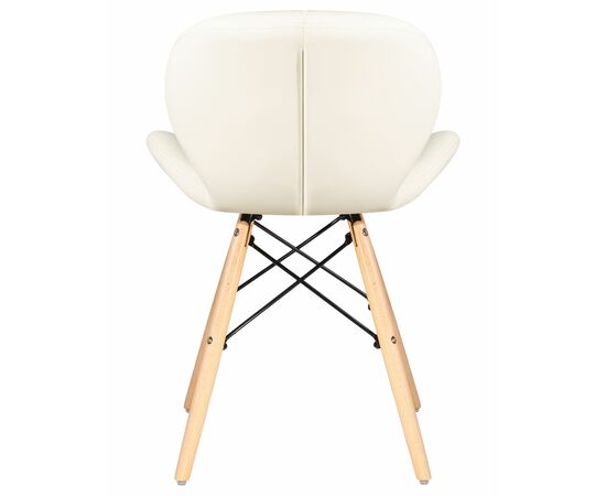 Стул обеденный DOBRIN BUTTERFLY, ножки светлый бук, цвет сиденья кремовый, Вариант: ножки светлый бук, цвет сиденья кремовый, изображение 5 | Интернет магазин мебели и декора LifeDekor