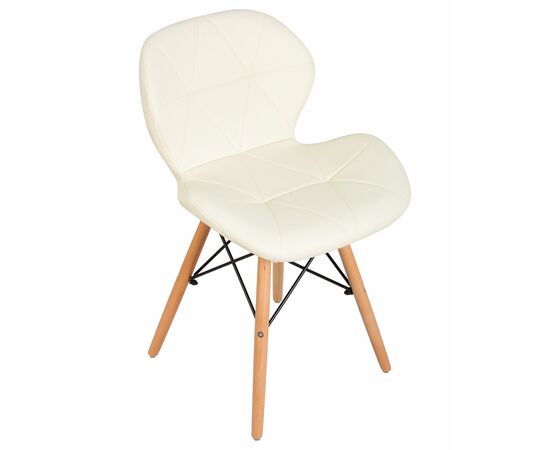 Стул обеденный DOBRIN BUTTERFLY, ножки светлый бук, цвет сиденья кремовый, Вариант: ножки светлый бук, цвет сиденья кремовый, изображение 7 | Интернет магазин мебели и декора LifeDekor
