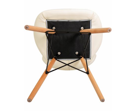 Стул обеденный DOBRIN BUTTERFLY, ножки светлый бук, цвет сиденья кремовый, Вариант: ножки светлый бук, цвет сиденья кремовый, изображение 8 | Интернет магазин мебели и декора LifeDekor