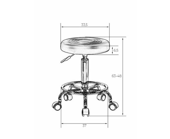 Табурет мастера DOBRIN BILLY, белый, Вариант: белый, изображение 5 | Интернет магазин мебели и декора LifeDekor