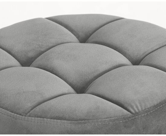 Табурет барный DOBRIN BRUNO BLACK, серый велюр (MJ9-75), Вариант: серый велюр (MJ9-75), изображение 2 | Интернет магазин мебели и декора LifeDekor