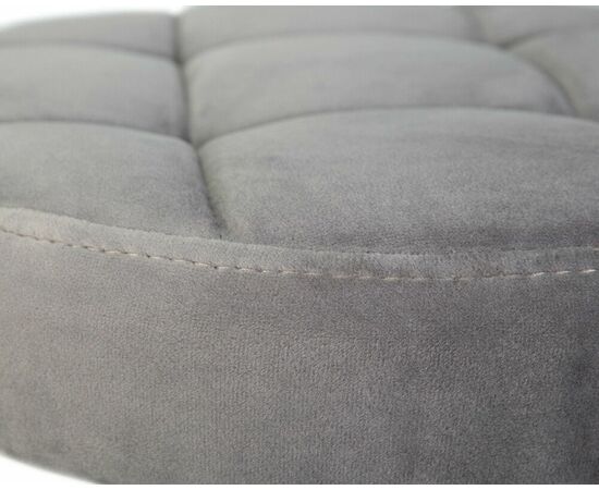 Табурет барный DOBRIN BRUNO BLACK, серый велюр (MJ9-75), Вариант: серый велюр (MJ9-75), изображение 3 | Интернет магазин мебели и декора LifeDekor