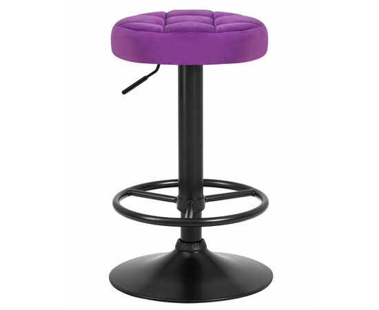 Табурет барный DOBRIN BRUNO BLACK, фиолет велюр (MJ9-58), Вариант: фиолет велюр (MJ9-58) | Интернет магазин мебели и декора LifeDekor