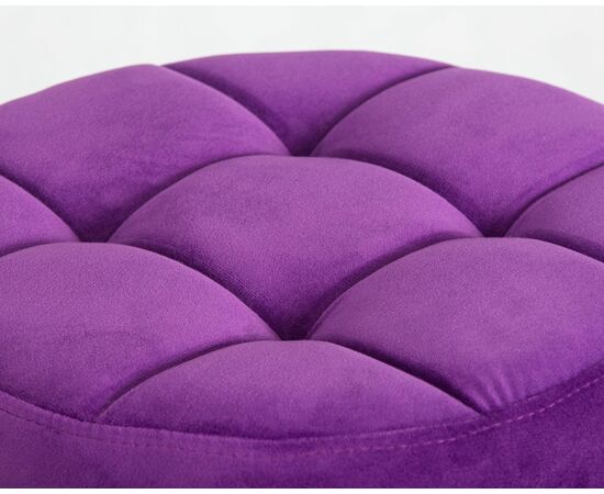 Табурет барный DOBRIN BRUNO BLACK, фиолет велюр (MJ9-58), Вариант: фиолет велюр (MJ9-58), изображение 2 | Интернет магазин мебели и декора LifeDekor