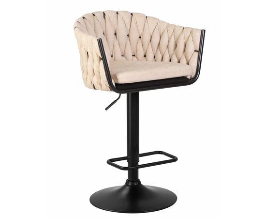 Стул барный DOBRIN LEON, бежевая ткань (LAR 275-1), Вариант: бежевая ткань (LAR 275-1) | Интернет магазин мебели и декора LifeDekor