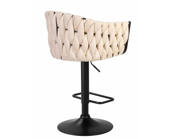 Стул барный DOBRIN LEON, бежевая ткань (LAR 275-1), Вариант: бежевая ткань (LAR 275-1), изображение 4 | Интернет магазин мебели и декора LifeDekor