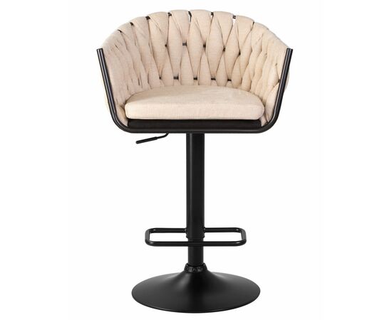 Стул барный DOBRIN LEON, бежевая ткань (LAR 275-1), Вариант: бежевая ткань (LAR 275-1), изображение 6 | Интернет магазин мебели и декора LifeDekor