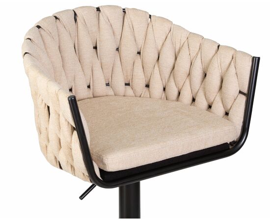 Стул барный DOBRIN LEON, бежевая ткань (LAR 275-1), Вариант: бежевая ткань (LAR 275-1), изображение 7 | Интернет магазин мебели и декора LifeDekor