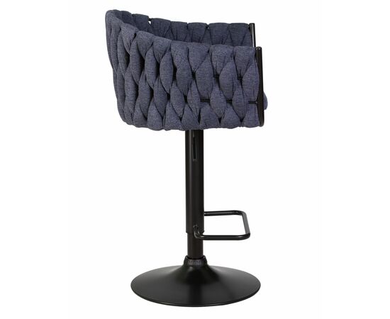 Стул барный DOBRIN LEON, синяя ткань (LAR-275-29), Вариант: синяя ткань (LAR-275-29), изображение 3 | Интернет магазин мебели и декора LifeDekor