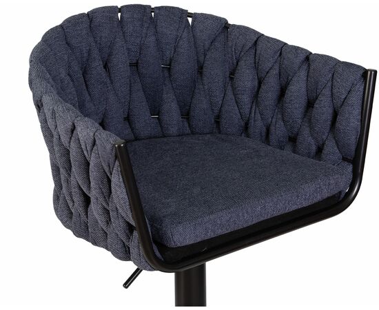 Стул барный DOBRIN LEON, синяя ткань (LAR-275-29), Вариант: синяя ткань (LAR-275-29), изображение 7 | Интернет магазин мебели и декора LifeDekor