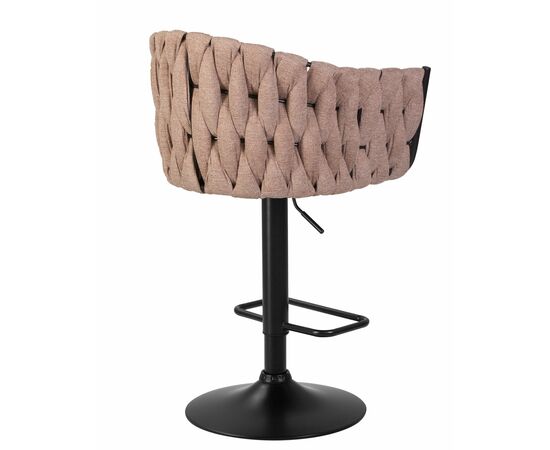 Стул барный DOBRIN LEON, коричневая ткань (LAR 275-3), Вариант: коричневая ткань (LAR 275-3), изображение 4 | Интернет магазин мебели и декора LifeDekor