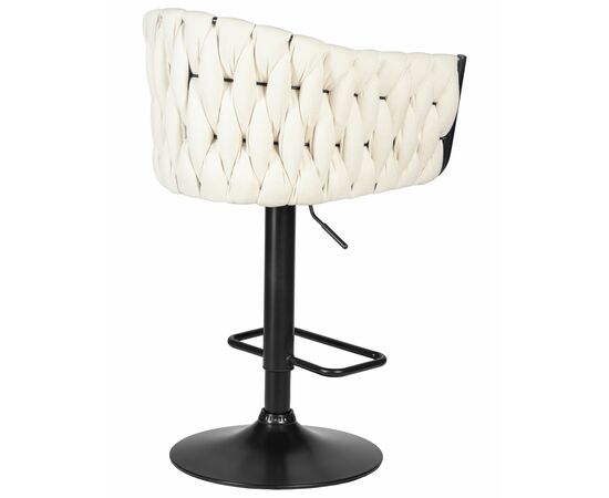 Стул барный DOBRIN LEON, кремовая ткань (LAR 275-33), Вариант: кремовая ткань (LAR 275-33), изображение 4 | Интернет магазин мебели и декора LifeDekor