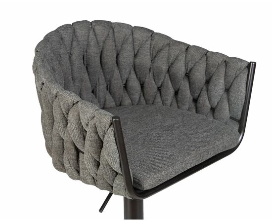 Стул барный DOBRIN LEON, графитовая ткань (LAR-275-21), Вариант: графитовая ткань (LAR-275-21), изображение 7 | Интернет магазин мебели и декора LifeDekor