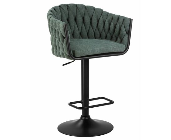 Стул барный DOBRIN LEON, зеленая ткань (LAR 275-23), Вариант: зеленая ткань (LAR 275-23) | Интернет магазин мебели и декора LifeDekor