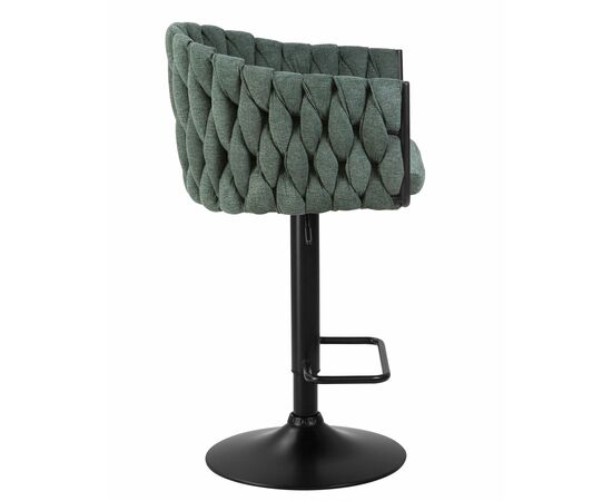 Стул барный DOBRIN LEON, зеленая ткань (LAR 275-23), Вариант: зеленая ткань (LAR 275-23), изображение 3 | Интернет магазин мебели и декора LifeDekor