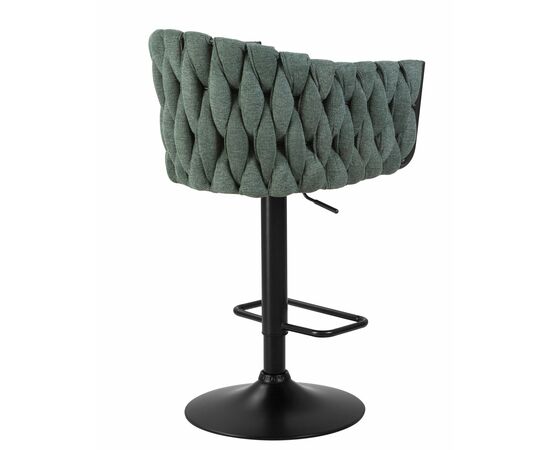 Стул барный DOBRIN LEON, зеленая ткань (LAR 275-23), Вариант: зеленая ткань (LAR 275-23), изображение 4 | Интернет магазин мебели и декора LifeDekor