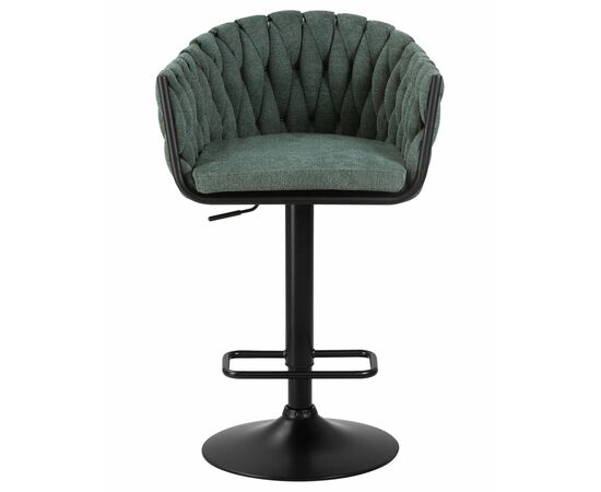 Стул барный DOBRIN LEON, зеленая ткань (LAR 275-23), Вариант: зеленая ткань (LAR 275-23), изображение 6 | Интернет магазин мебели и декора LifeDekor