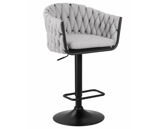 Стул барный DOBRIN LEON, серая ткань (LAR 275-17), Вариант: серая ткань (LAR 275-17) | Интернет магазин мебели и декора LifeDekor