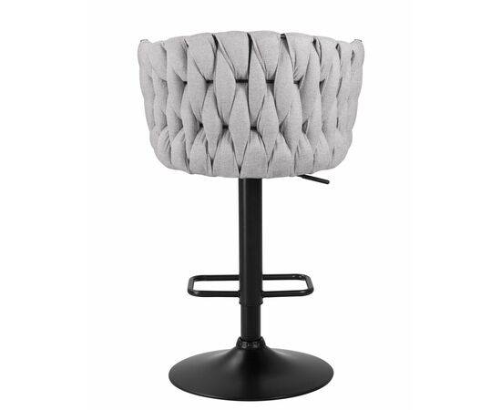 Стул барный DOBRIN LEON, серая ткань (LAR 275-17), Вариант: серая ткань (LAR 275-17), изображение 5 | Интернет магазин мебели и декора LifeDekor