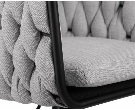 Стул барный DOBRIN LEON, серая ткань (LAR 275-17), Вариант: серая ткань (LAR 275-17), изображение 8 | Интернет магазин мебели и декора LifeDekor