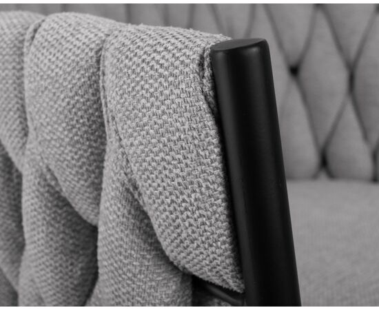 Стул барный DOBRIN LEON, серая ткань (LAR 275-17), Вариант: серая ткань (LAR 275-17), изображение 9 | Интернет магазин мебели и декора LifeDekor