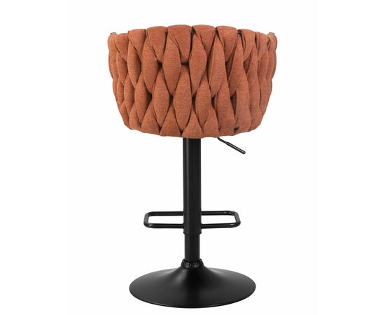 Стул барный DOBRIN LEON, оранжевая ткань (LAR 275-27), Вариант: оранжевая ткань (LAR 275-27), изображение 5 | Интернет магазин мебели и декора LifeDekor