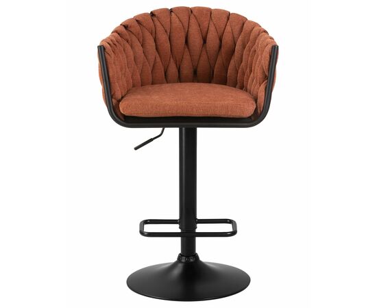 Стул барный DOBRIN LEON, оранжевая ткань (LAR 275-27), Вариант: оранжевая ткань (LAR 275-27), изображение 6 | Интернет магазин мебели и декора LifeDekor