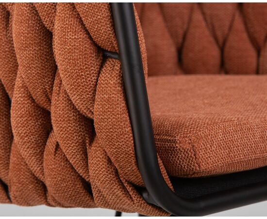 Стул барный DOBRIN LEON, оранжевая ткань (LAR 275-27), Вариант: оранжевая ткань (LAR 275-27), изображение 8 | Интернет магазин мебели и декора LifeDekor