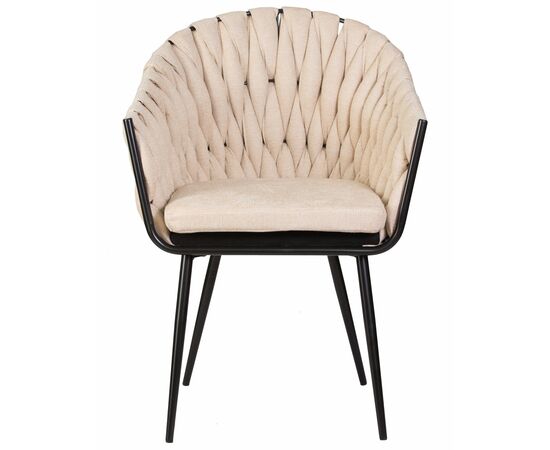 Стул обеденный DOBRIN MATILDA, бежевая ткань (LAR 275-1), Вариант: бежевая ткань (LAR 275-1), изображение 6 | Интернет магазин мебели и декора LifeDekor