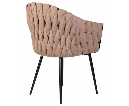 Стул обеденный DOBRIN MATILDA, коричневая ткань (LAR 275-3), Вариант: коричневая ткань (LAR 275-3), изображение 4 | Интернет магазин мебели и декора LifeDekor