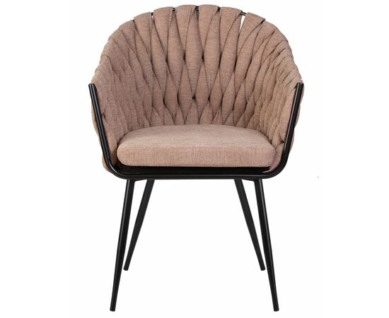 Стул обеденный DOBRIN MATILDA, коричневая ткань (LAR 275-3), Вариант: коричневая ткань (LAR 275-3), изображение 6 | Интернет магазин мебели и декора LifeDekor