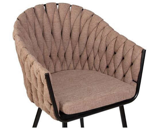 Стул обеденный DOBRIN MATILDA, коричневая ткань (LAR 275-3), Вариант: коричневая ткань (LAR 275-3), изображение 7 | Интернет магазин мебели и декора LifeDekor