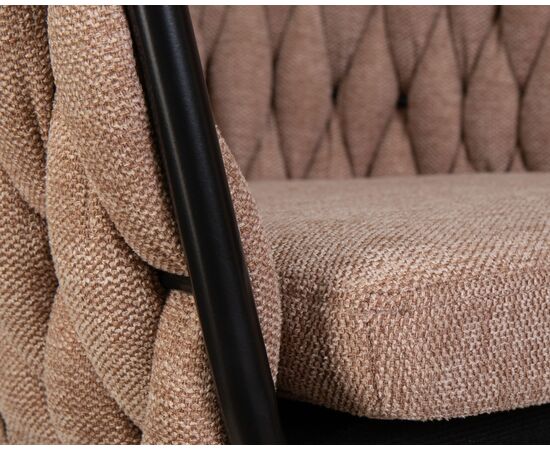 Стул обеденный DOBRIN MATILDA, коричневая ткань (LAR 275-3), Вариант: коричневая ткань (LAR 275-3), изображение 8 | Интернет магазин мебели и декора LifeDekor