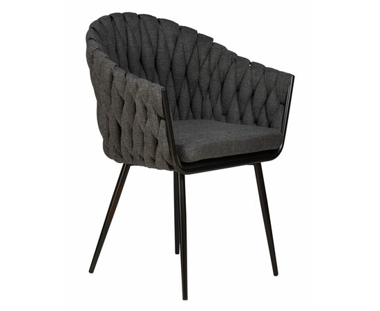 Стул обеденный DOBRIN MATILDA, графитовая ткань (LAR-275-21), Вариант: графитовая ткань (LAR-275-21), изображение 2 | Интернет магазин мебели и декора LifeDekor