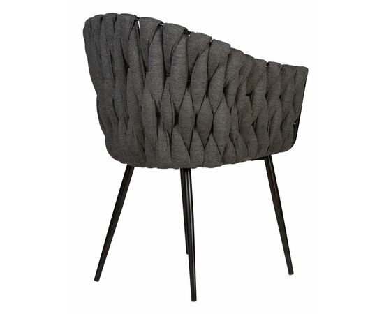 Стул обеденный DOBRIN MATILDA, графитовая ткань (LAR-275-21), Вариант: графитовая ткань (LAR-275-21), изображение 4 | Интернет магазин мебели и декора LifeDekor