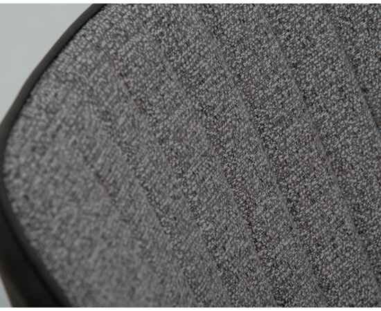 Стул обеденный DOBRIN KEVIN, черные матовые ножки, Сиденье серая ткань FC-09, Спинка антрацит кожзам RU-08, Вариант: черные матовые ножки, Сиденье серая ткань FC-09, Спинка антрацит кожзам RU-08, изображение 8 | Интернет магазин мебели и декора LifeDekor