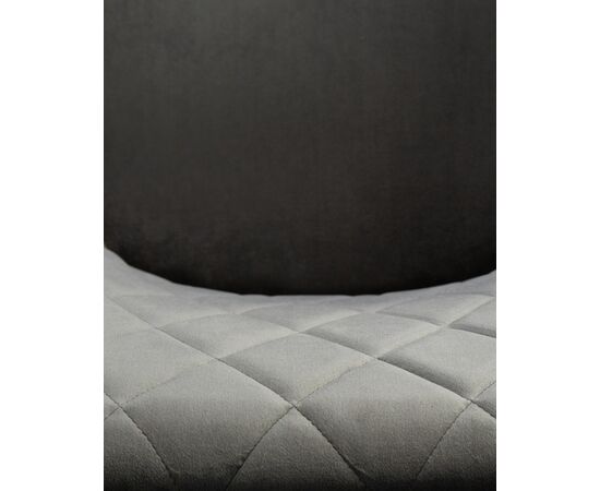 Стул обеденный DOBRIN ROBERT, черные матовые ножки, велюр V108-92 Антрацит, Вариант: черные матовые ножки, велюр V108-92 Антрацит, изображение 10 | Интернет магазин мебели и декора LifeDekor