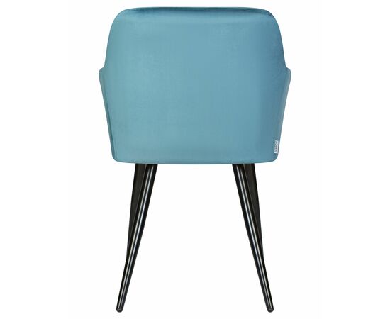 Стул обеденный DOBRIN ROBERT, черные матовые ножки, велюр V108-108 Морская волна, Вариант: черные матовые ножки, велюр V108-108 Морская волна, изображение 5 | Интернет магазин мебели и декора LifeDekor