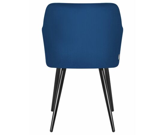 Стул обеденный DOBRIN ROBERT, черные матовые ножки, велюр V108-67 Тёмно-синий, Вариант: черные матовые ножки, велюр V108-67 Тёмно-синий, изображение 5 | Интернет магазин мебели и декора LifeDekor