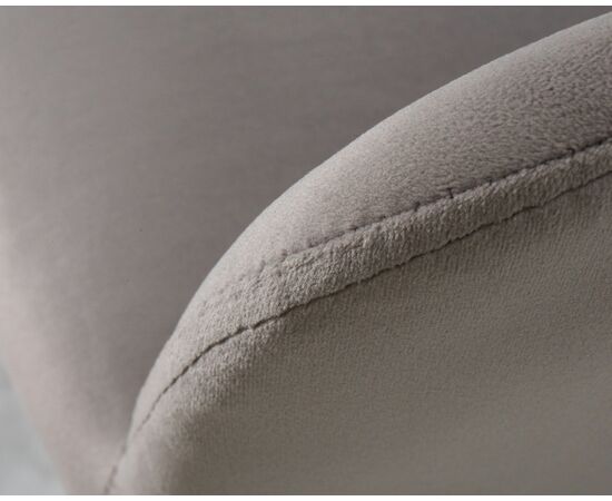 Стул обеденный DOBRIN ROBERT, черные матовые ножки, велюр V108-81 Серый, Вариант: черные матовые ножки, велюр V108-81 Серый, изображение 9 | Интернет магазин мебели и декора LifeDekor