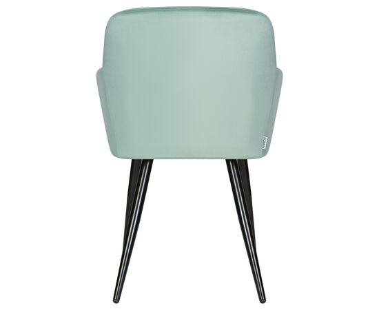 Стул обеденный DOBRIN ROBERT, черные матовые ножки, велюр V108-118 Мятный, Вариант: черные матовые ножки, велюр V108-118 Мятный, изображение 5 | Интернет магазин мебели и декора LifeDekor