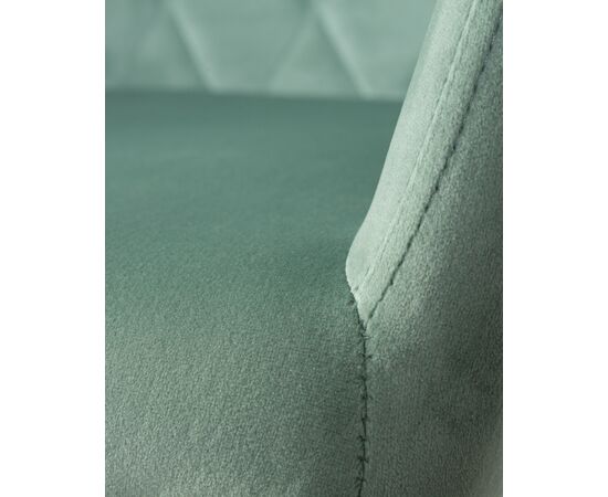 Стул обеденный DOBRIN ROBERT, черные матовые ножки, велюр V108-118 Мятный, Вариант: черные матовые ножки, велюр V108-118 Мятный, изображение 10 | Интернет магазин мебели и декора LifeDekor