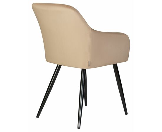 Стул обеденный DOBRIN ROBERT, черные матовые ножки, велюр V108-104 Мокко, Вариант: черные матовые ножки, велюр V108-104 Мокко, изображение 4 | Интернет магазин мебели и декора LifeDekor