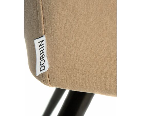 Стул обеденный DOBRIN ROBERT, черные матовые ножки, велюр V108-104 Мокко, Вариант: черные матовые ножки, велюр V108-104 Мокко, изображение 9 | Интернет магазин мебели и декора LifeDekor