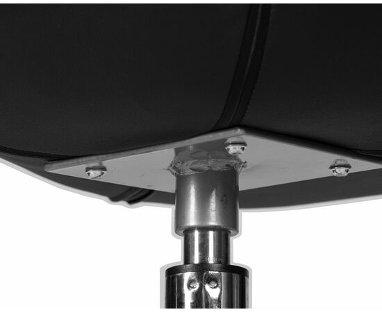 Кресло дизайнерское DOBRIN SWAN, черный кожзам P13, алюминиевое основание, Вариант: черный кожзам P13, алюминиевое основание, изображение 8 | Интернет магазин мебели и декора LifeDekor